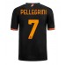 Maillot de foot AS Roma Lorenzo Pellegrini #7 Troisième vêtements 2023-24 Manches Courtes